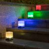 Solar Lawn Lights Outdoor Waterproof Garden Patio Villa Decor Ice Brick Ground Lights