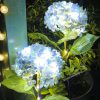 Realistic Hydrangea Solar Garden Stake Light Waterproof Outdoor LED Lawn Decor